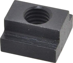 Gibraltar - 7/16-14 Blind Tapped T Slot Nut - 1/2" Slot Width, 7/8 x 9/32" Base Width x Height, 7/8 x 1/2" OAL x Height - Industrial Tool & Supply