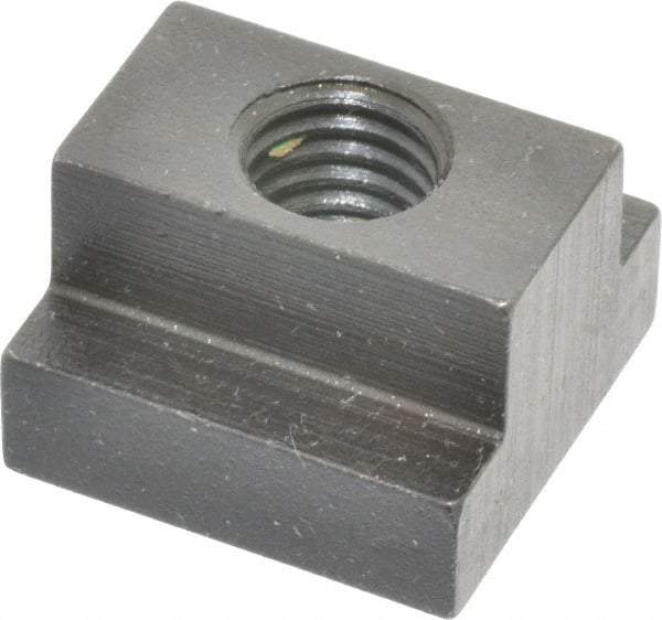 Gibraltar - 1/2-13 Blind Tapped T Slot Nut - 5/8" Slot Width, 1-1/8 x 3/8" Base Width x Height, 1-1/8 x 3/4" OAL x Height - Industrial Tool & Supply