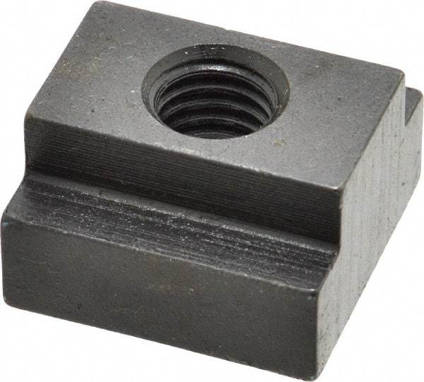 Gibraltar - 1/2-13 Blind Tapped T Slot Nut - 3/4" Slot Width, 1-1/4 x 15/32" Base Width x Height, 1-1/4 x 3/4" OAL x Height - Industrial Tool & Supply