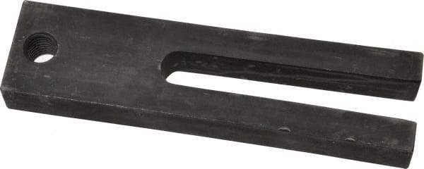 Gibraltar - 1-1/2" Wide x 3/4" High, Carbon Steel, Black Oxide Coated, Tapered, U Shaped Strap Clamp - 17/32" Stud, 3-1/2" Travel, 6" OAL - Industrial Tool & Supply