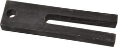 Gibraltar - 1-1/2" Wide x 3/4" High, Carbon Steel, Black Oxide Coated, Tapered, U Shaped Strap Clamp - 17/32" Stud, 3-1/2" Travel, 6" OAL - Industrial Tool & Supply