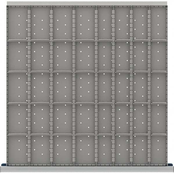 LISTA - 40-Compartment Drawer Divider Layout for 3.15" High Drawers - Industrial Tool & Supply