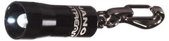 Streamlight - Water Resistant, Aluminum Mini Flashlight - 10 Lumens, 8 hr Runtime, White LED Bulb, Black Body, 4 Button/Coin Cell Batteries Included - Industrial Tool & Supply