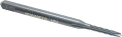 Kennametal - #2-56 UNC, 2 Flute, Oxide Finish, High Speed Steel Spiral Point Tap - Plug Chamfer, Right Hand Thread, 1-3/4" OAL, 7/16" Thread Length, 0.141" Shank Diam, 2B Class of Fit - Exact Industrial Supply