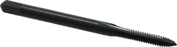 Kennametal - #4-40 UNC, 2 Flute, Oxide Finish, High Speed Steel Spiral Point Tap - Plug Chamfer, Right Hand Thread, 1.88" OAL, 9/16" Thread Length, 0.141" Shank Diam, 2B/3B Class of Fit - Exact Industrial Supply