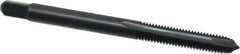 Kennametal - #10-32 UNF, 2 Flute, Oxide Finish, High Speed Steel Spiral Point Tap - Plug Chamfer, Right Hand Thread, 2.38" OAL, 7/8" Thread Length, 0.194" Shank Diam, 2B Class of Fit - Exact Industrial Supply