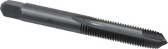 Kennametal - 5/16-24 UNF, 2 Flute, Oxide Finish, High Speed Steel Spiral Point Tap - Plug Chamfer, Right Hand Thread, 2.72" OAL, 1-1/8" Thread Length, 0.318" Shank Diam, 3B Class of Fit - Exact Industrial Supply