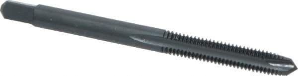 Kennametal - #10-32 UNF, 3 Flute, Nitride/Oxide Finish, High Speed Steel Spiral Point Tap - Plug Chamfer, Right Hand Thread, 2-3/8" OAL, 7/8" Thread Length, 0.194" Shank Diam, 2B Class of Fit - Exact Industrial Supply