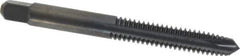 Kennametal - 1/4-20 UNC, 3 Flute, Nitride/Oxide Finish, High Speed Steel Spiral Point Tap - Plug Chamfer, Right Hand Thread, 2-1/2" OAL, 1" Thread Length, 0.255" Shank Diam, 3B Class of Fit - Exact Industrial Supply