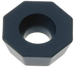 Kennametal - ODMW060512 Grade SC3025 Carbide Milling Insert - TiN/TiCN/Al2O3 Finish, 0.219" Thick, 0.63" Inscribed Circle, 3/64" Corner Radius - Industrial Tool & Supply