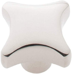 KIPP - 1-1/4" Head Diam, 4 Point Lobed Knob - 1/4" Hole, Stainless Steel - Industrial Tool & Supply