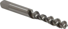 Kennametal - M8x1.25 Metric Coarse 3 Flute 6H Bottoming Spiral Flute Tap - Vanadium High Speed Steel, Bright Finish, 2.72" OAL, Right Hand Flute, Right Hand Thread, D5 - Exact Industrial Supply