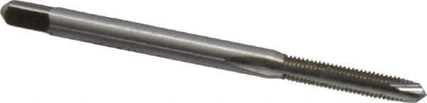 Kennametal - M3x0.50 Metric Coarse, 2 Flute, Bright Finish, High Speed Steel Spiral Point Tap - Plug Chamfer, Right Hand Thread, 1.94" OAL, 5/8" Thread Length, 0.141" Shank Diam, 6H Class of Fit, Series 5351 - Exact Industrial Supply