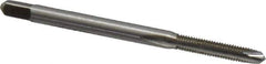Kennametal - M3x0.50 Metric Coarse, 2 Flute, Bright Finish, High Speed Steel Spiral Point Tap - Plug Chamfer, Right Hand Thread, 1.94" OAL, 5/8" Thread Length, 0.141" Shank Diam, 6H Class of Fit, Series 5351 - Exact Industrial Supply