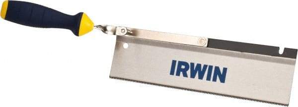 Irwin - 10" High Carbon Steel Blade Dovetail Saw - Plastic Handle, Ergonomic, 17-1/4" OAL - Industrial Tool & Supply