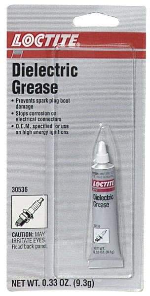 Loctite - 0.33 oz Tube Silicone General Purpose Grease - Clear, 400°F Max Temp, - Industrial Tool & Supply