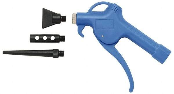 Value Collection - 4 Piece Plastic Air Gun Kit - 1/4 NPT Inlet, 160 Max psi - Industrial Tool & Supply