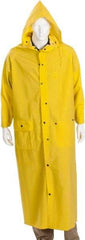 MCR Safety - Size 4XL, Yellow, Rain Jacket - 2 Pockets - Industrial Tool & Supply