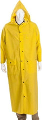 MCR Safety - Size 2XL, Yellow, Rain Jacket - 2 Pockets - Industrial Tool & Supply