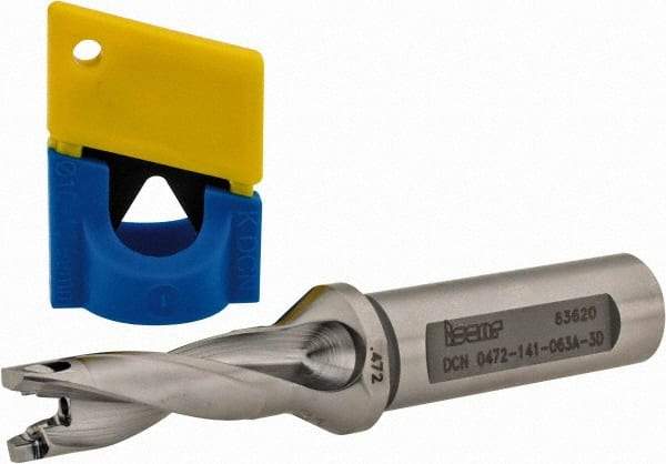 Iscar - 0.472" to 0.488" Diam, 3xD, 1.41" Max Depth, 5/8" Shank Diam, 3.98" OAL, Replaceable-Tip Drill - FCP, ICK, ICK-2M, ICM, ICP, iCP-2M Insert, 88494216 Toolholder, Series SumoCham - Industrial Tool & Supply