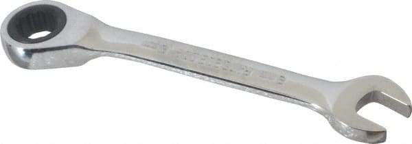 Blackhawk by Proto - 8mm 12 Point Combination Wrench - 15° Head Angle, 3-1/2" OAL, Steel, Chrome Finish - Industrial Tool & Supply
