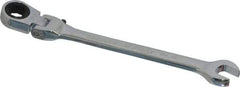 Blackhawk by Proto - 5/16" 12 Point Flexhead Combination Wrench - 15° Head Angle, 5" OAL, Steel, Chrome Finish - Industrial Tool & Supply