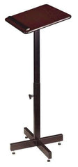 Oklahoma Sound - Mahogany Portable Lectern - 16" Deep x 20" Wide x 30-44" High - Industrial Tool & Supply
