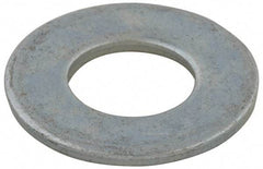 Value Collection - #10 Screw, Grade 2 Steel USS Flat Washer - 0.241" ID x 0.58" OD, 0.067" Thick, Zinc-Plated Finish - Industrial Tool & Supply