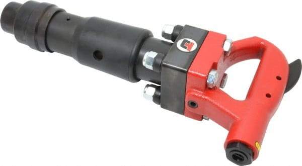 Universal Tool - 2,100 BPM, 3-3/4 Inch Long Stroke, Pneumatic Chipping Hammer - 30 CFM Air Consumption, 3/8 NPT Inlet - Industrial Tool & Supply