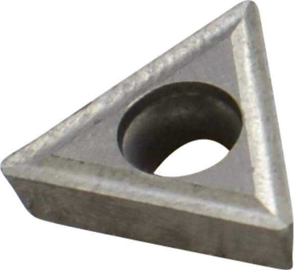 Interstate - TPGT32.52 Grade I22 Carbide Turning Insert - Uncoated, 60° Triangle, 3/8" Inscr Circle, 5/32" Thick, 1/32" Corner Radius - Industrial Tool & Supply