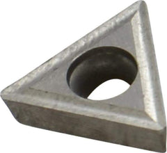 Interstate - TPGT32.52 Grade I22 Carbide Turning Insert - Uncoated, 60° Triangle, 3/8" Inscr Circle, 5/32" Thick, 1/32" Corner Radius - Industrial Tool & Supply