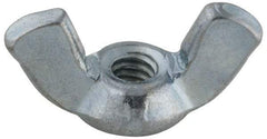 Value Collection - #8-32 UNC, Steel Standard Wing Nut - Grade 2, 0.91" Wing Span, 0.47" Wing Span - Industrial Tool & Supply