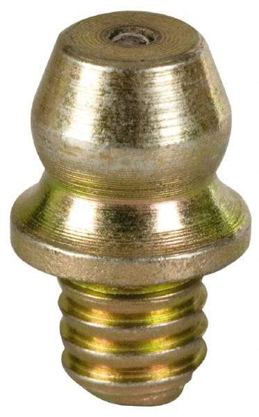 Value Collection - Straight Head Angle, 3/16 Thread Steel Drive-In Grease Fitting - Industrial Tool & Supply