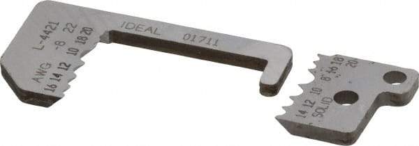 Ideal - 22 to 10 AWG Wire Gage Replacement Blade - Industrial Tool & Supply