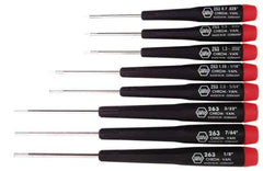 Wiha - 8 Piece Hex Key Set - Hex Range 0.028 to 1/8" - Industrial Tool & Supply