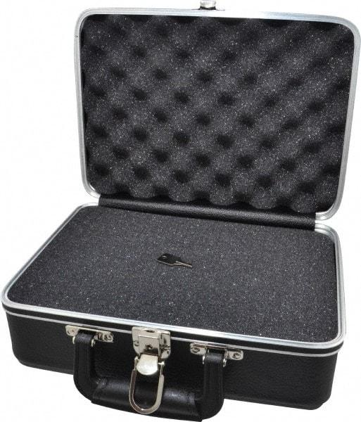Platt - 12" Wide x 5" High, Clamshell Hard Case - Black, Plastic - Industrial Tool & Supply
