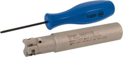 Iscar - 5/8" Cut Diam, 0.303" Max Depth of Cut, 5/8" Shank Diam, 3-1/2" OAL, Indexable Square Shoulder End Mill - HP AN.. 0702.. Inserts, Cylindrical Shank, 90° Lead Angle, Through Coolant, Series Heliplus - Industrial Tool & Supply
