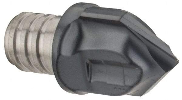 Iscar - MM HCD Grade IC908 Carbide Chamfer Milling Tip Insert - TiAlN Finish, 2 Flutes, 0.65" Cutting Diam, 0.591" Depth of Cut, 0.74" Extension - Industrial Tool & Supply