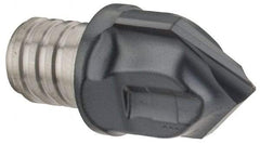 Iscar - MM HCD Grade IC908 Carbide Chamfer Milling Tip Insert - TiAlN Finish, 2 Flutes, 0.65" Cutting Diam, 0.591" Depth of Cut, 0.74" Extension - Industrial Tool & Supply