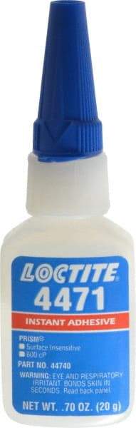 Loctite - 0.70 oz Bottle Clear Instant Adhesive - Series 4471 - Industrial Tool & Supply