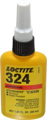 Loctite - 50 mL Bottle Structural Adhesive - 5 min Working Time, 3,000 to 3,600 psi Shear Strength, Series 324 - Industrial Tool & Supply