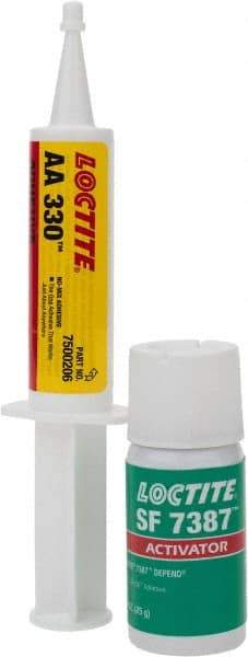 Loctite - 25 mL Aerosol Two Part Acrylic Adhesive - 5 min Working Time, Series 330 - Industrial Tool & Supply