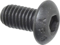 Value Collection - #10-32 UNF Hex Socket Drive, Button Screw - Alloy Steel, Black Oxide Finish, 3/8" Length Under Head - Industrial Tool & Supply
