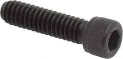 Value Collection - 1/4-20 UNC Hex Socket Drive, Socket Cap Screw - Alloy Steel, Black Oxide Finish, Partially Threaded, 1" Length Under Head - Industrial Tool & Supply