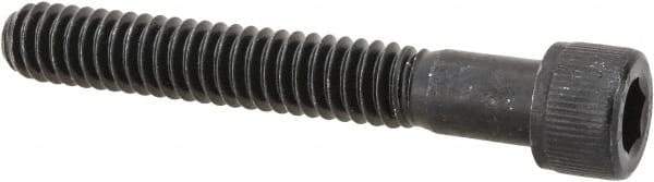 Value Collection - 1/4-20 UNC Hex Socket Drive, Socket Cap Screw - Alloy Steel, Black Oxide Finish, Partially Threaded, 1-3/4" Length Under Head - Industrial Tool & Supply