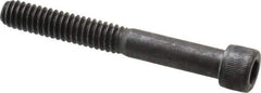 Value Collection - 1/4-20 UNC Hex Socket Drive, Socket Cap Screw - Alloy Steel, Black Oxide Finish, Partially Threaded, 2" Length Under Head - Industrial Tool & Supply