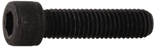Value Collection - 7/16-14 UNC Hex Socket Drive, Socket Cap Screw - Alloy Steel, Black Oxide Finish, Partially Threaded, 2-1/2" Length Under Head - Industrial Tool & Supply