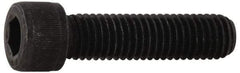 Value Collection - 7/16-14 UNC Hex Socket Drive, Socket Cap Screw - Alloy Steel, Black Oxide Finish, Fully Threaded, 1-1/4" Length Under Head - Industrial Tool & Supply
