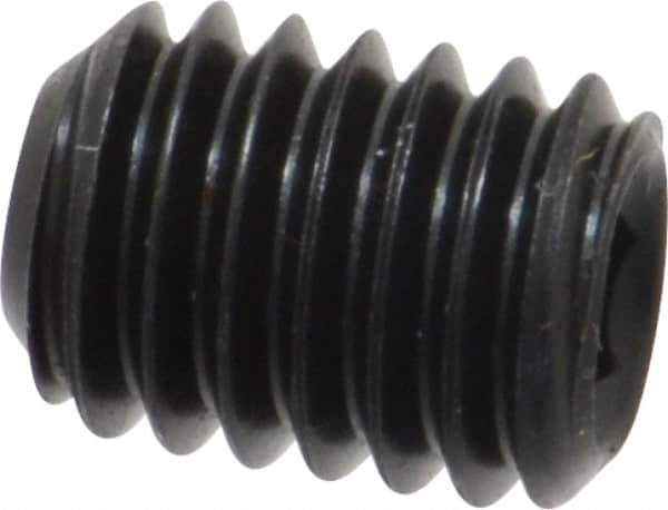 Value Collection - 3/8-16 UNC, 1/2" OAL, Cup Point Set Screw - Grade 8 Alloy Steel, 3/16" Key - Industrial Tool & Supply