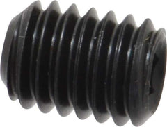 Value Collection - 3/8-16 UNC, 1/2" OAL, Cup Point Set Screw - Grade 8 Alloy Steel, 3/16" Key - Industrial Tool & Supply